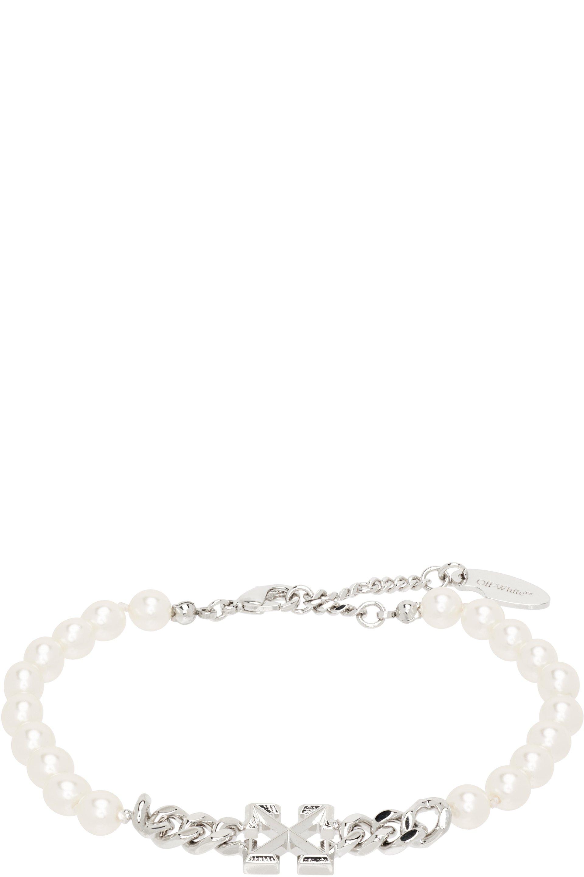 Arrow Faux-Pearl Full Bracelet by OFF-WHITE