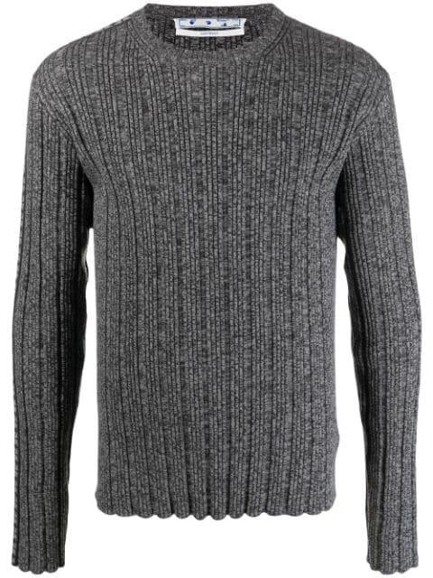 Arrow band ribbed knit jumper by OFF-WHITE