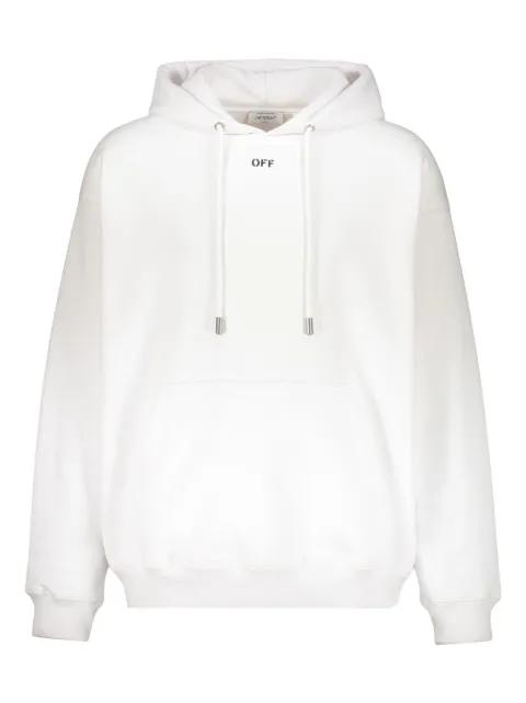 Arrow motif drawstring hoodie by OFF-WHITE