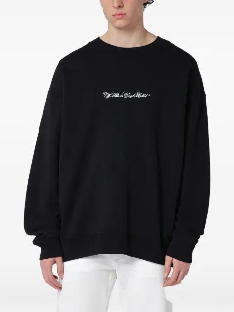 Arrow-print crew-neck sweatshirt by OFF-WHITE