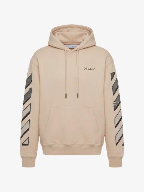 Arrows Diagonals-print hoodie by OFF-WHITE