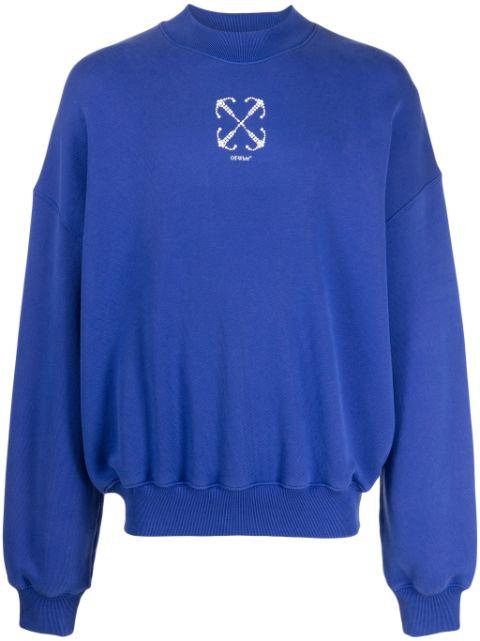 Arrows beaded cotton sweatshirt by OFF-WHITE