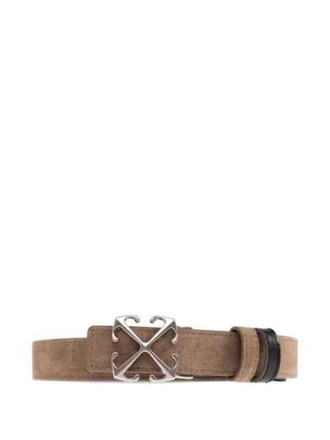 Arrows buckle suede belt by OFF-WHITE