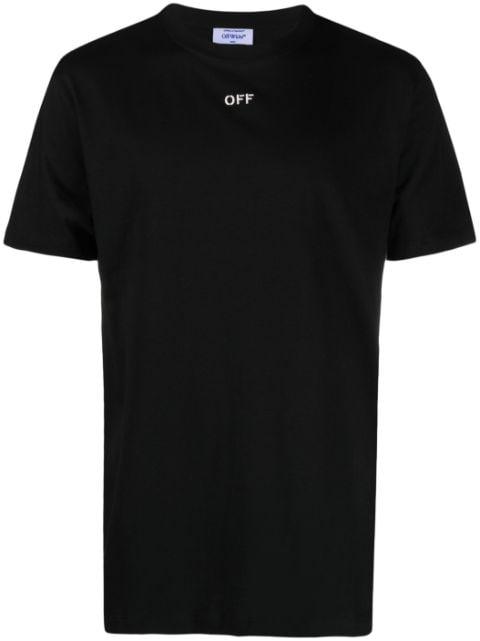Arrows-embroidered cotton T-shirt by OFF-WHITE