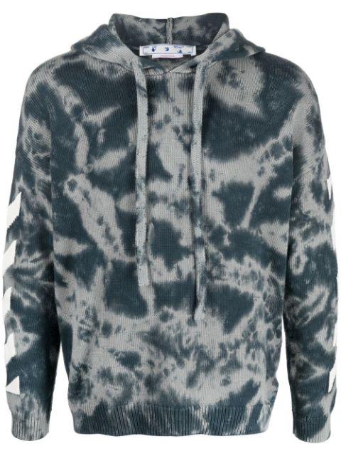 Arrows-motif drawstring hoodie by OFF-WHITE