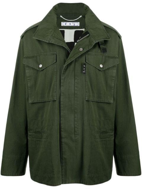 Arrows-motif hoodied jacket by OFF-WHITE