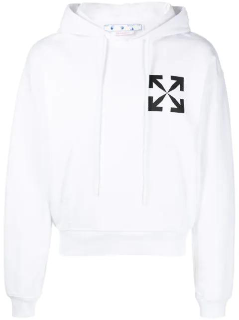 Arrows-print cotton hoodie by OFF-WHITE
