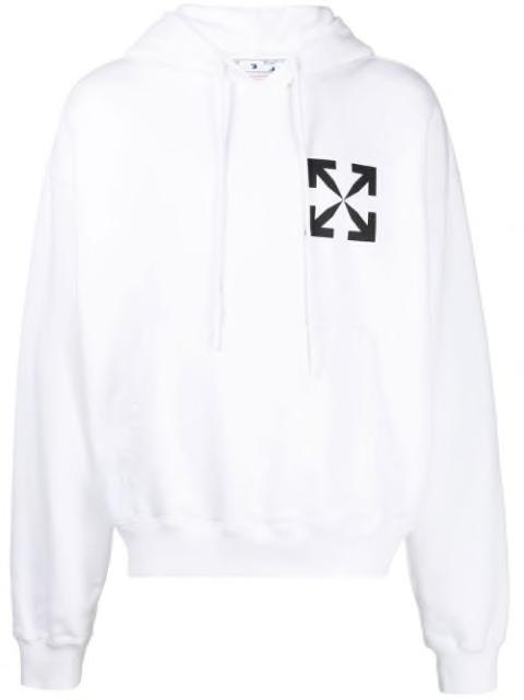 Arrows-print cotton hoodie by OFF-WHITE