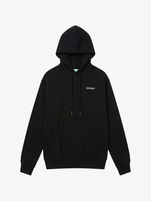 Arrows-print drawstring hoodie by OFF-WHITE