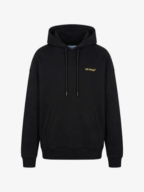 Arrows-print logo-embroidered hoodie by OFF-WHITE