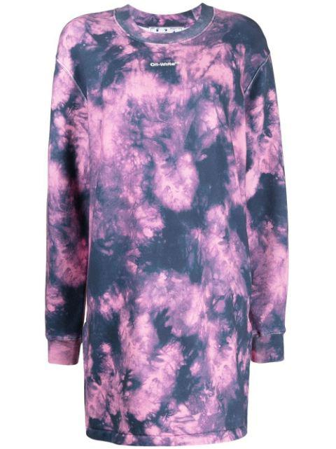 Arrows tie-dye sweatshirt dress by OFF-WHITE