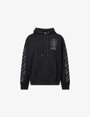 Big Double Arrow Cotton-Jersey Hoody by OFF-WHITE