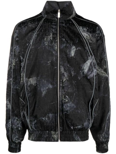 Biker crinkled windbreaker jacket by OFF-WHITE