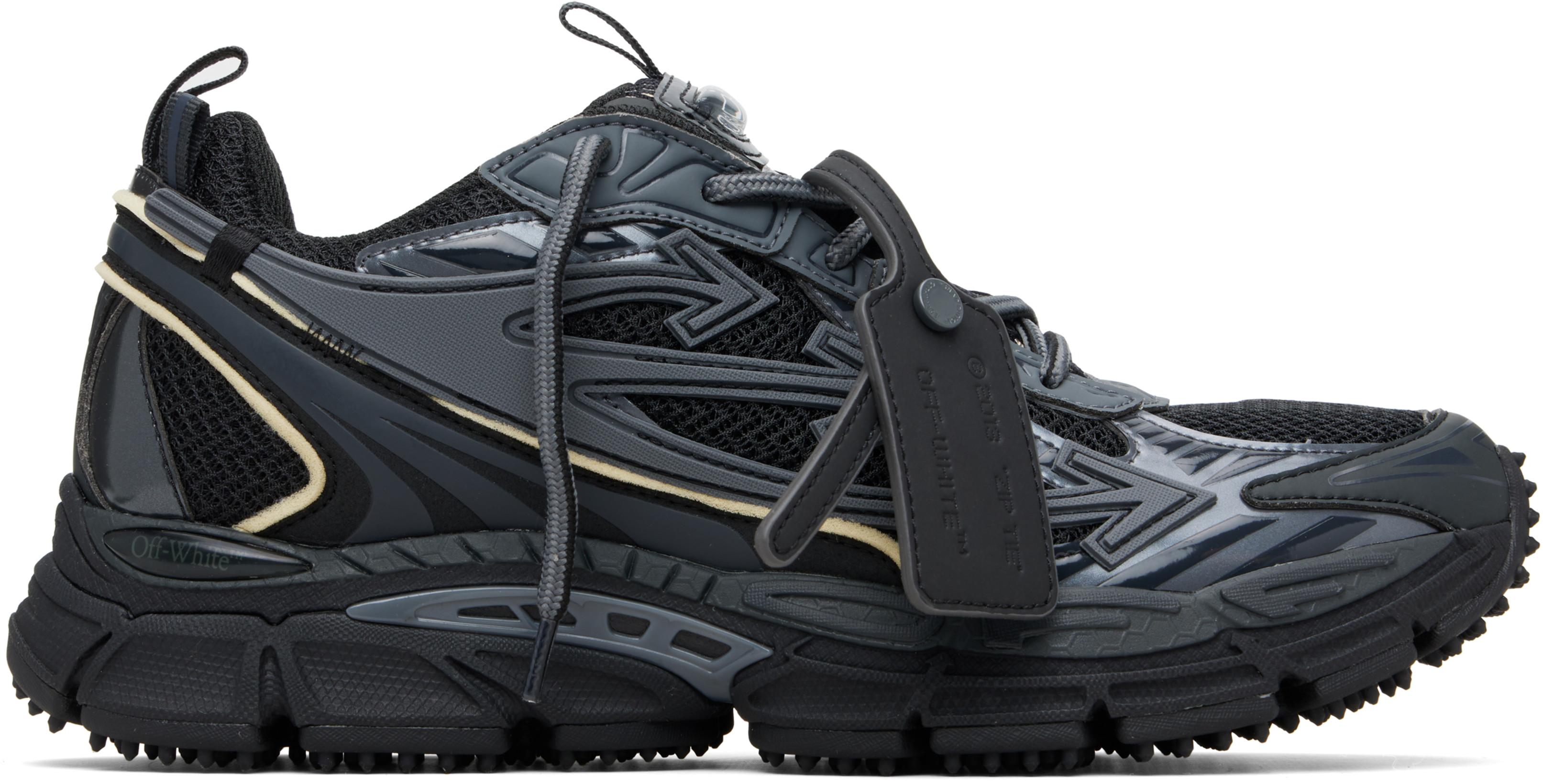 Black 'Be Right Back' Sneakers by OFF-WHITE