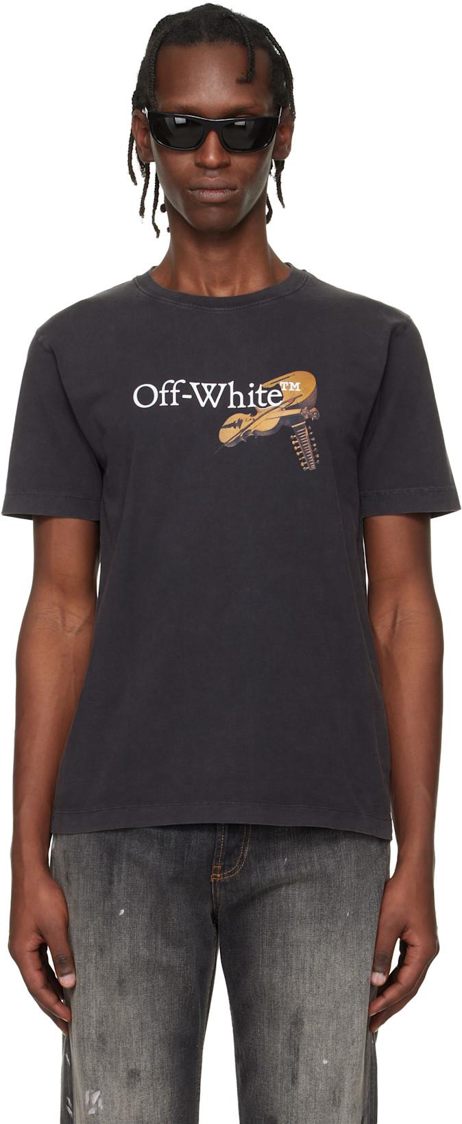 Black Cupid Arrow Slim T-shirt by OFF-WHITE