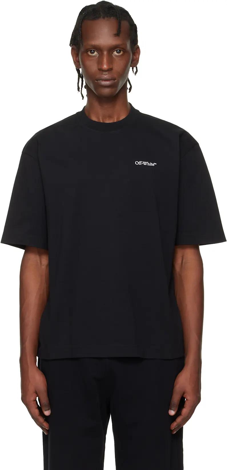 Black Half Arrow Skate Logo T-shirt by OFF-WHITE
