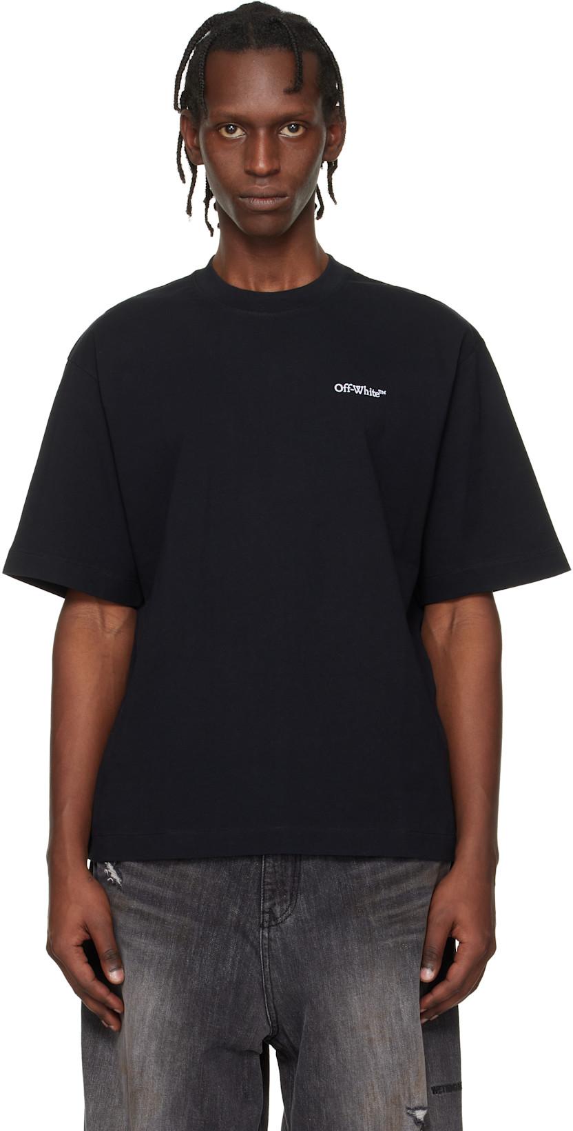 Black Landscape Arrow Skate Logo T-shirt by OFF-WHITE