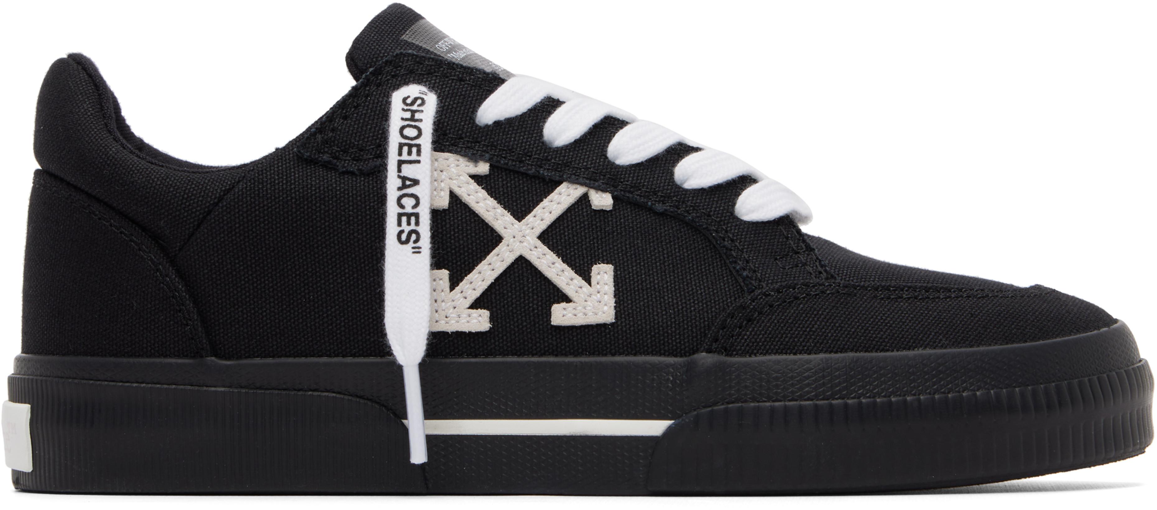 Black Low Vulcanized Sneakers by OFF-WHITE