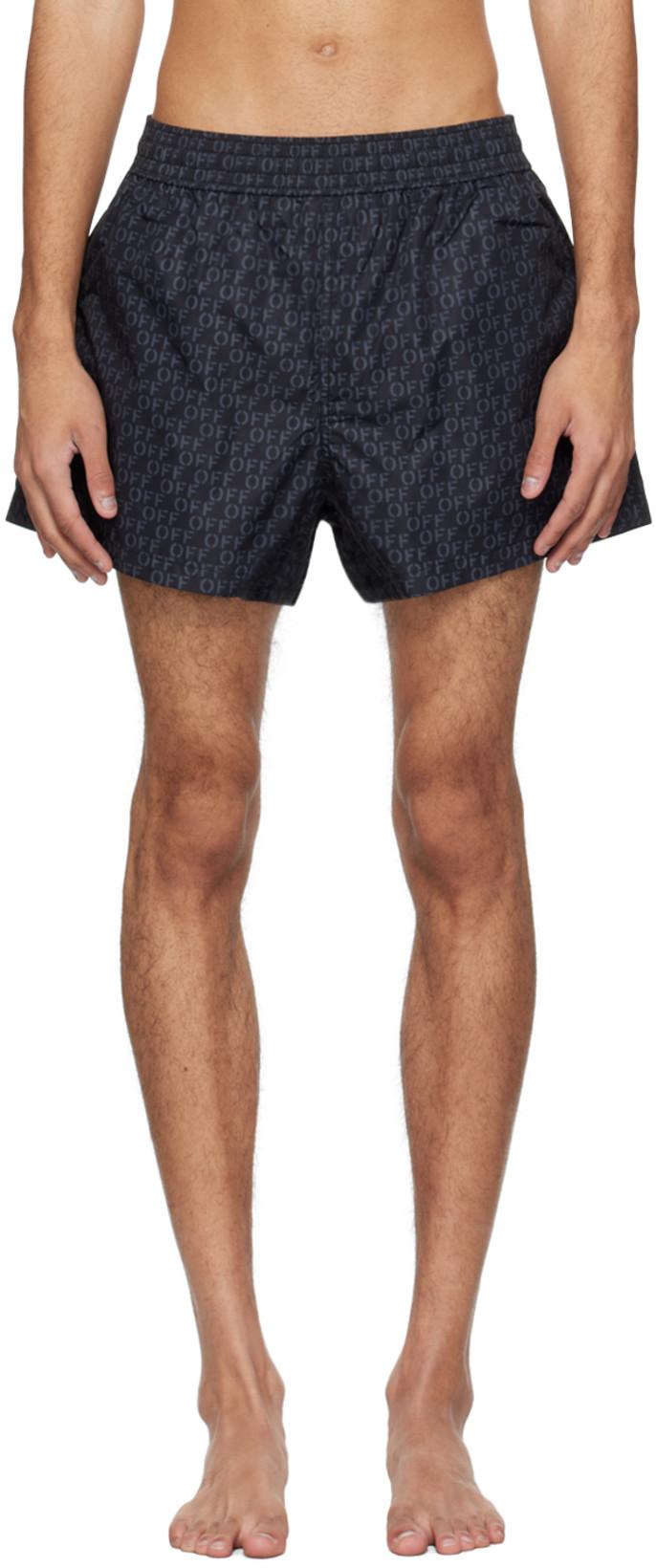 Black Off Ao Swim Shorts by OFF-WHITE