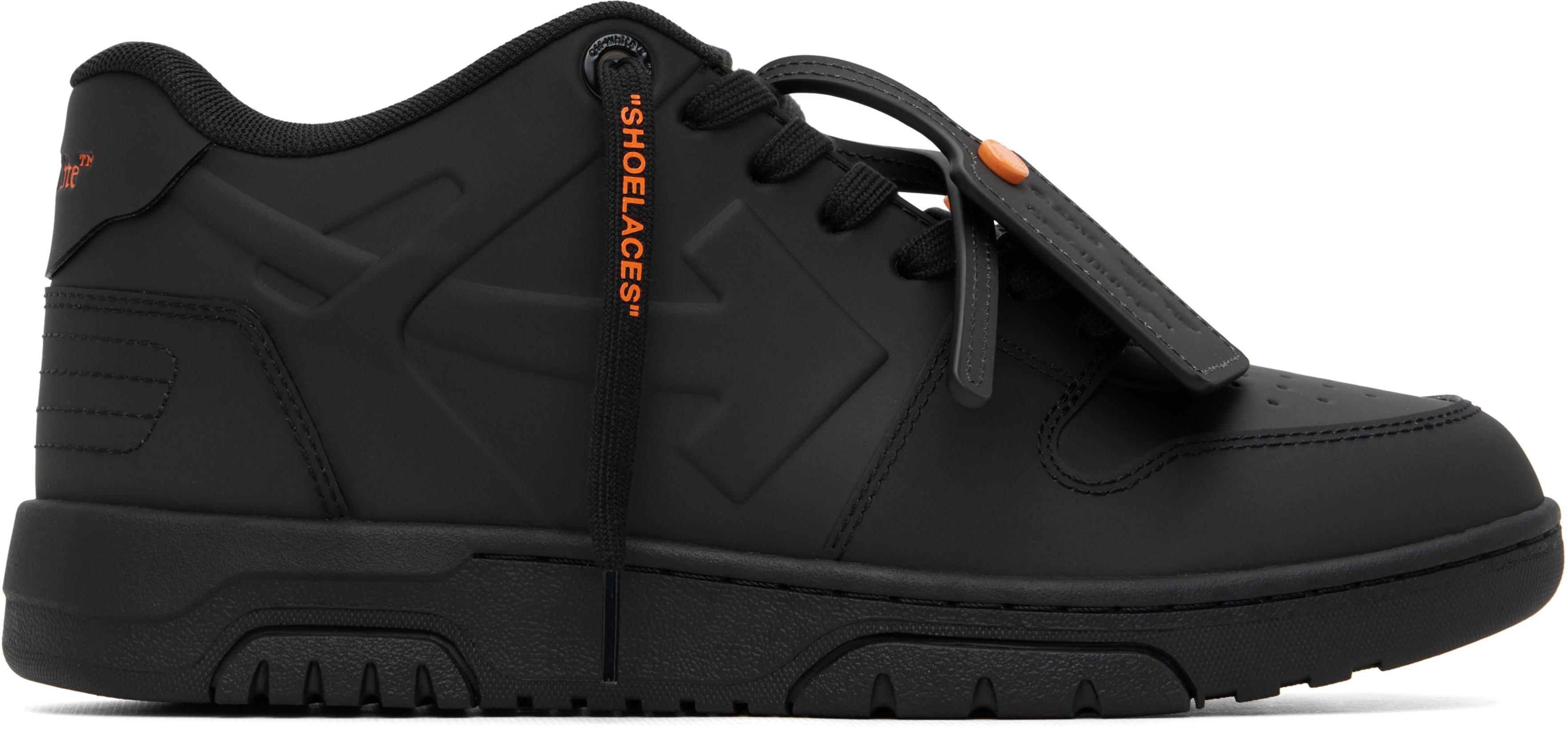 Black 'Out Of Office' Molded Sneakers by OFF-WHITE