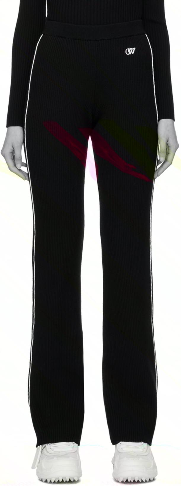 Black Piping Lounge Pants by OFF-WHITE