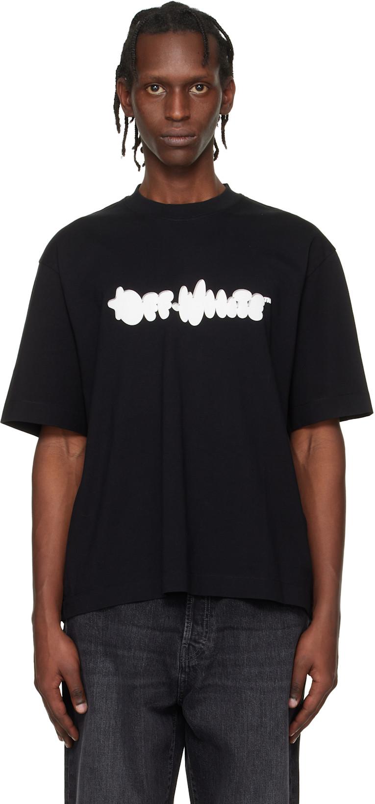 Black Puffy Type Skate T-shirt by OFF-WHITE