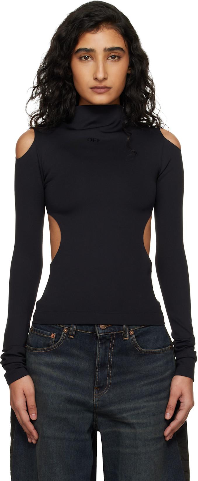 Black Sleek Meteor Top by OFF-WHITE