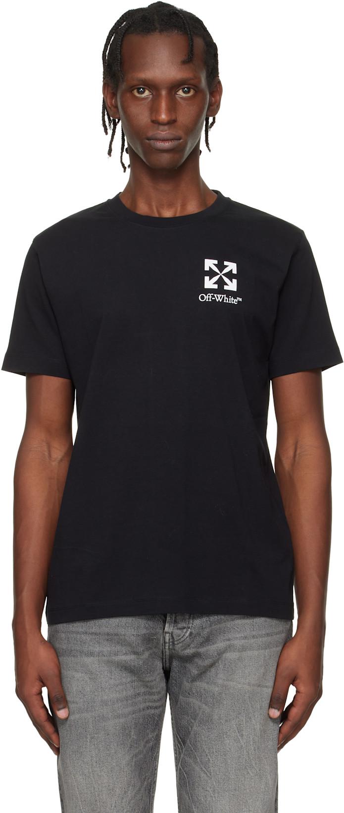Black Small Arrow Slim Logo T-shirt by OFF-WHITE