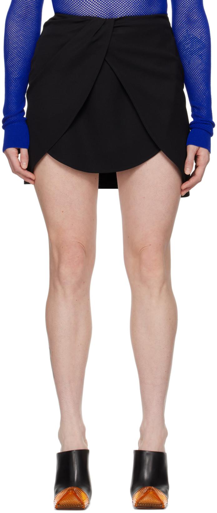 Black Twist Miniskirt by OFF-WHITE