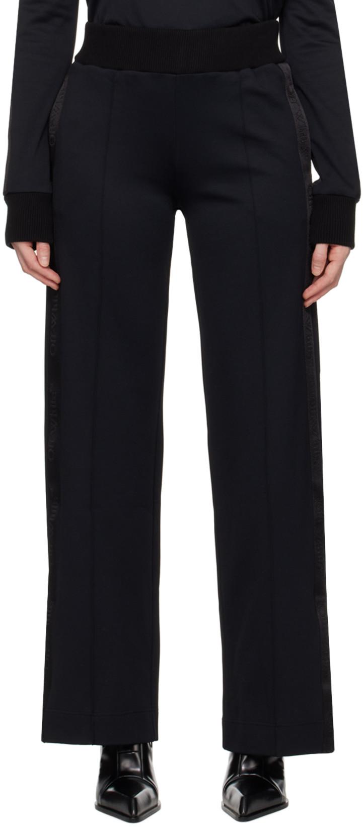 Black Vented Cuff Lounge Pants by OFF-WHITE
