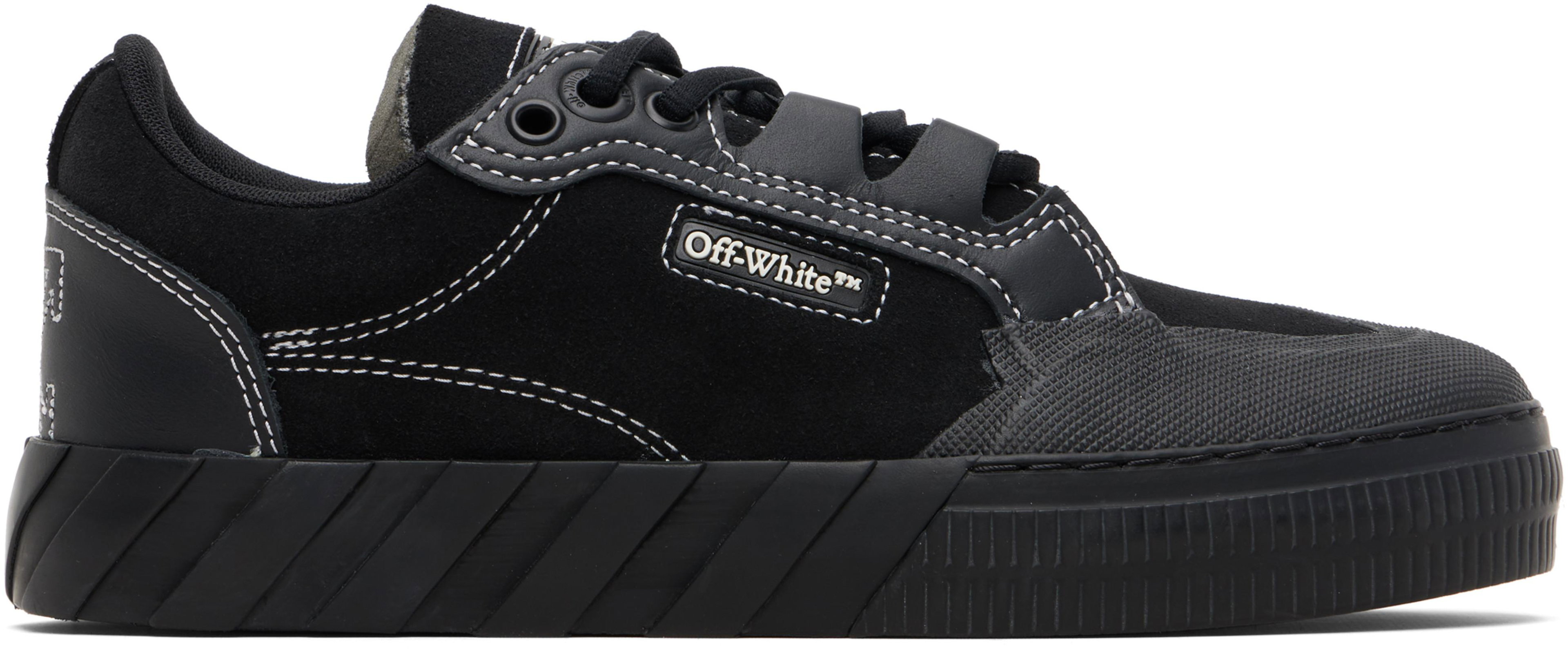 Black Vulcanized 779 Suede Sneakers by OFF-WHITE