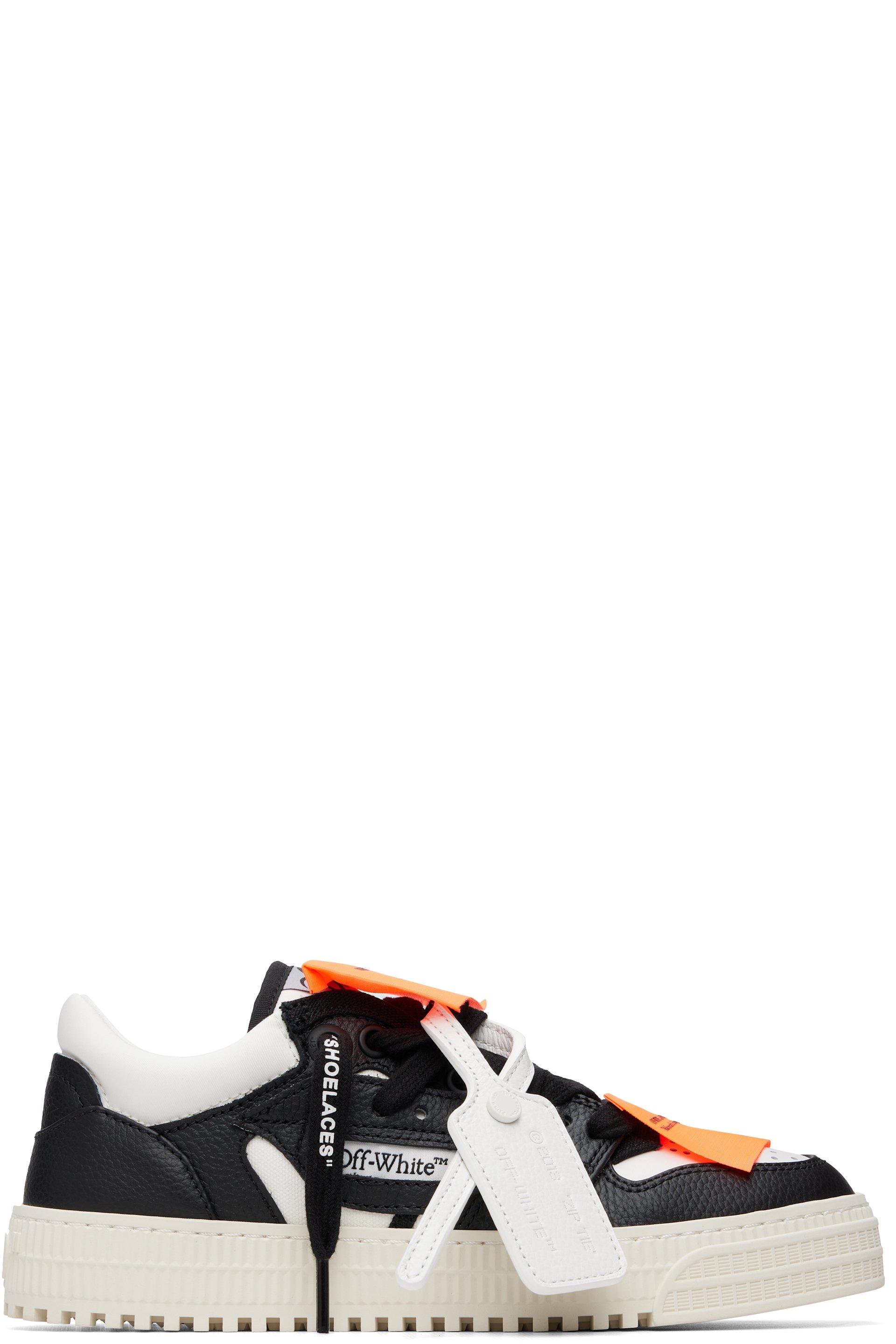 Black & White Low Top 3.0 Off Court Sneakers by OFF-WHITE