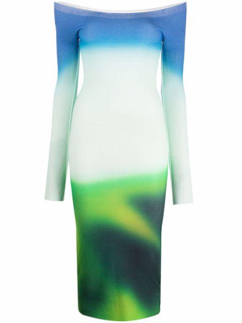 Blurred Seamless knit dress by OFF-WHITE