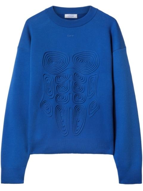 Body Scan crew-neck sweatshirt by OFF-WHITE