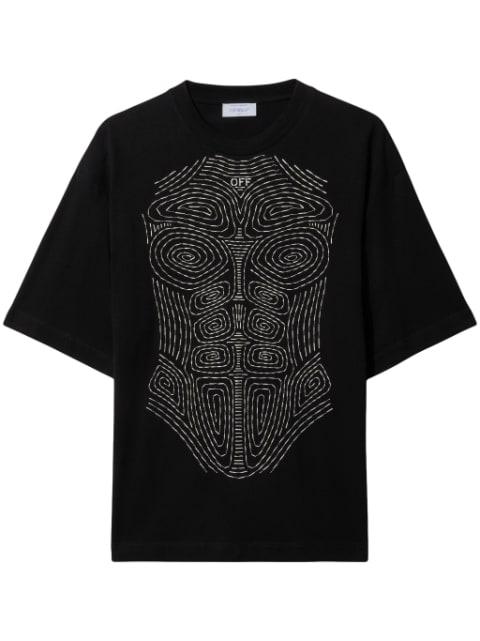 Body Stitch cotton T-shirt by OFF-WHITE