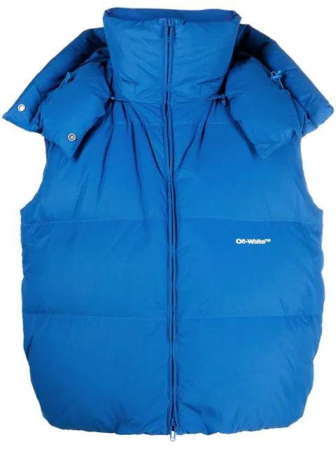 Bounce down-feather hoodied jacket by OFF-WHITE