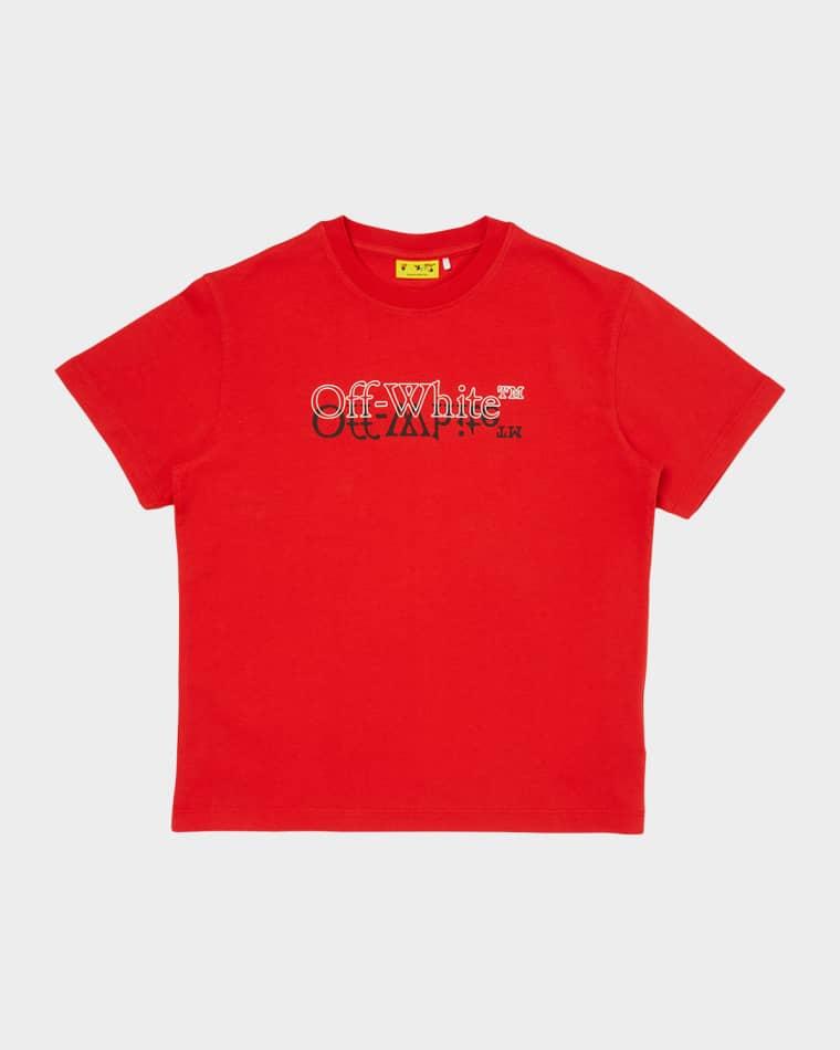 Boy's Big Bookish Double Logo T-Shirt, Size 14 by OFF-WHITE