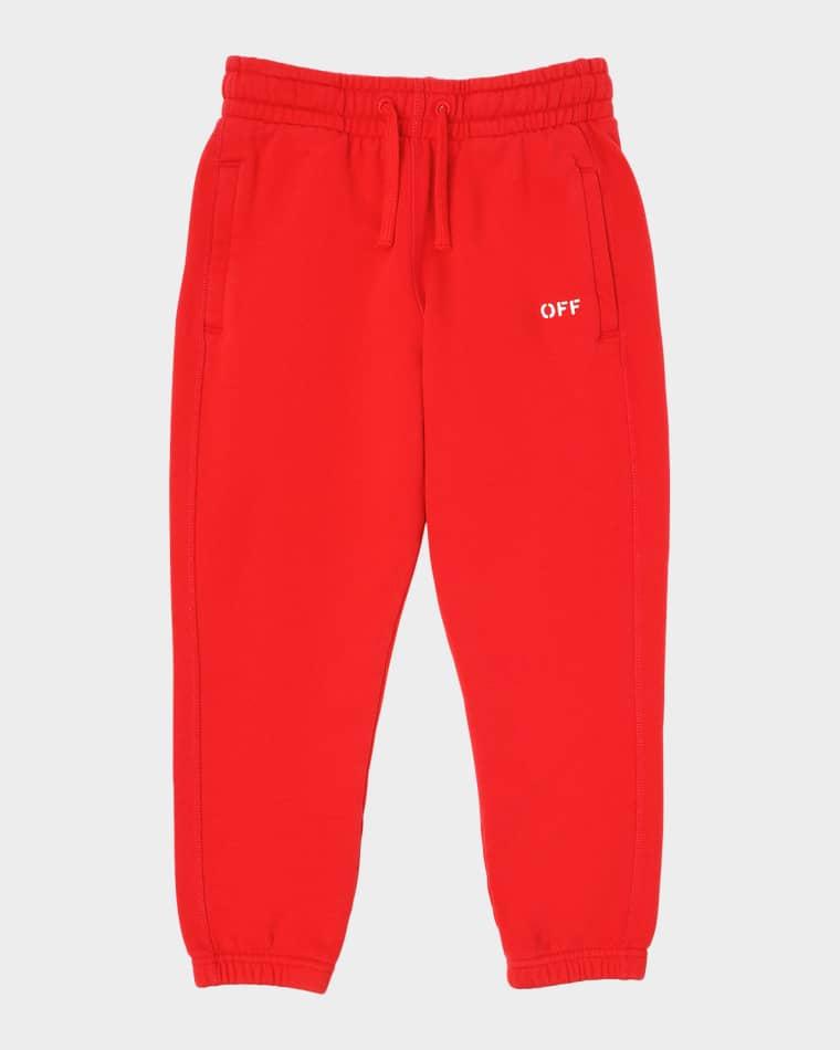 Boy's Diagonal Paint Sweatpants, Size 14 by OFF-WHITE