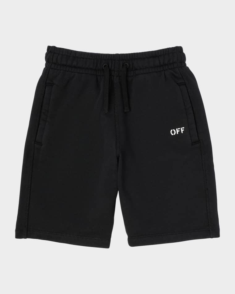 Boy's Diagonal Paint Sweatshorts, Size 4-12 by OFF-WHITE