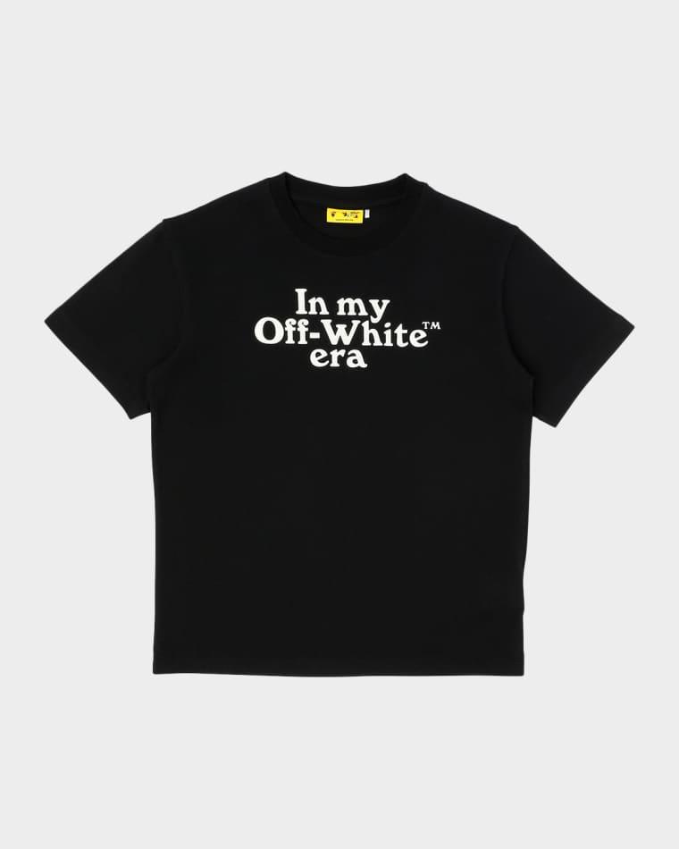 Boy's Multi-Logo Crewneck Tee, Size 4-12 by OFF-WHITE