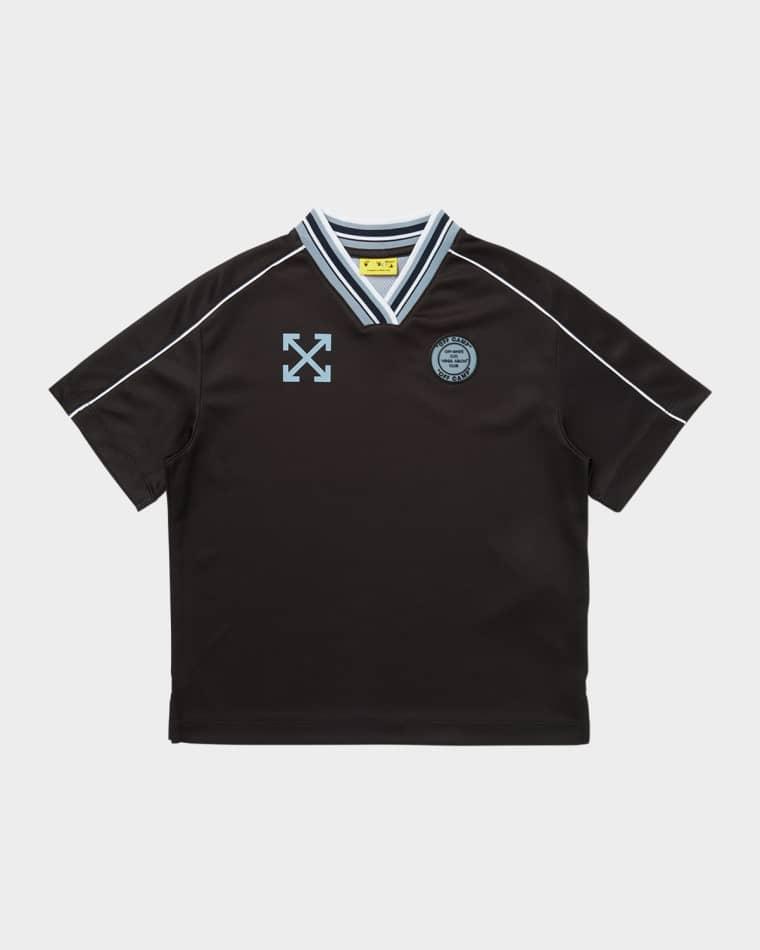 Boy's Soccer Track Tee, Size 14 by OFF-WHITE