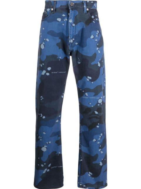 Camouflage-print skate jeans by OFF-WHITE
