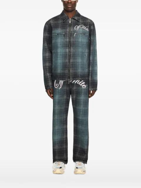 Check Jacquard denim jacket by OFF-WHITE