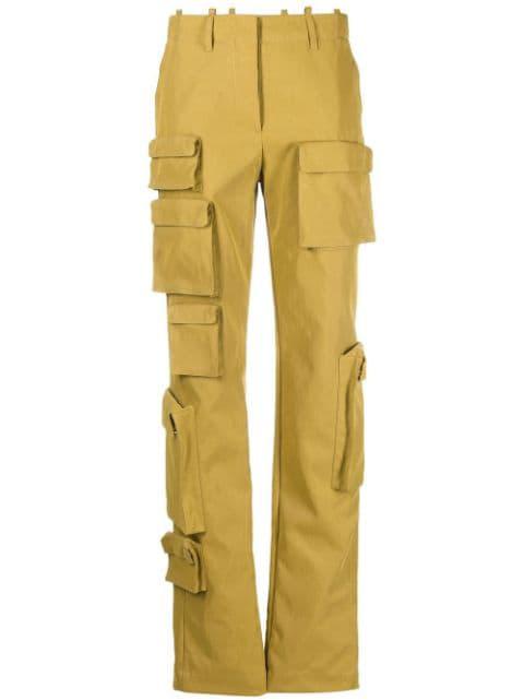 Co Multipocket straight-leg cargo trousers by OFF-WHITE