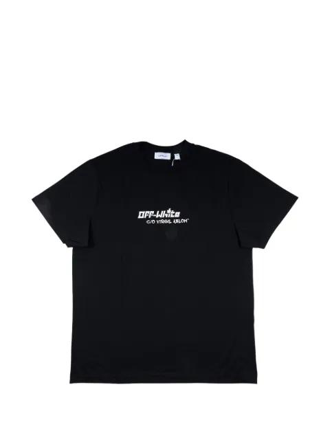 Cryst Croco logo-print slim-fit T-shirt by OFF-WHITE