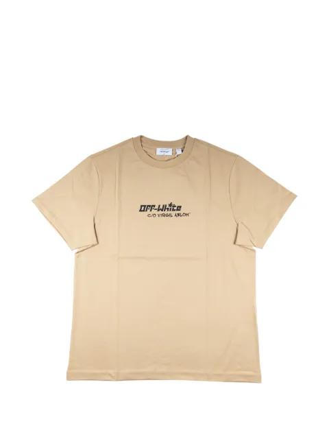Cryst Croco logo-print slim-fit T-shirt by OFF-WHITE