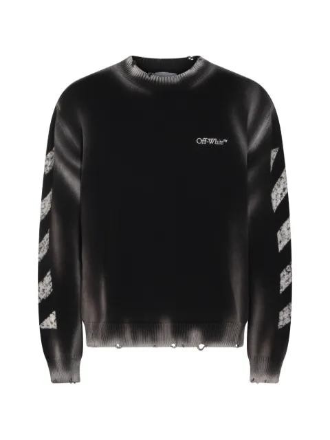 Diag Corrosion crewneck sweater by OFF-WHITE
