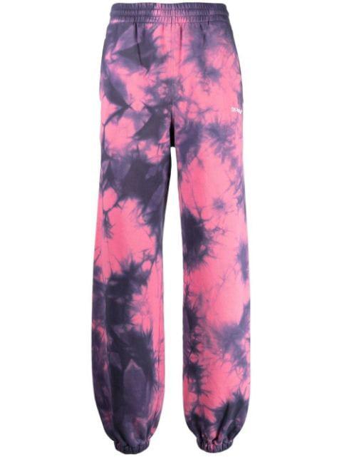 Diag-Stripe tie-dye track pants by OFF-WHITE