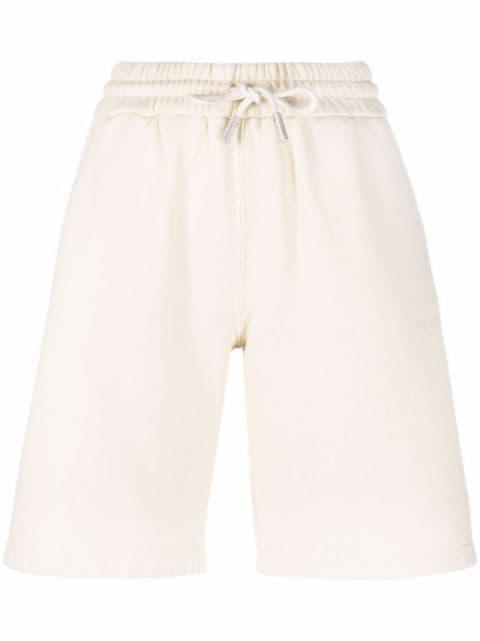 Diag logo-print sweat shorts by OFF-WHITE