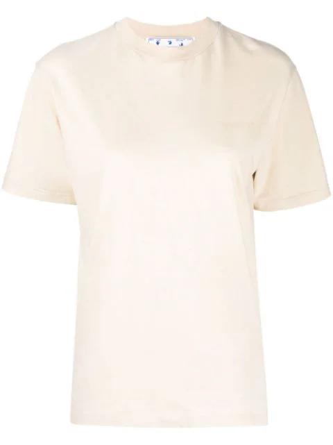 Diag-print T-shirt by OFF-WHITE
